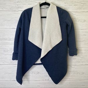 Old navy girls Sherpa wrap sweatshirt